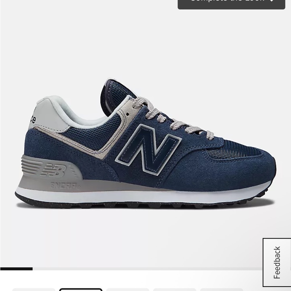 New Balance Blue and Gray Sneakers